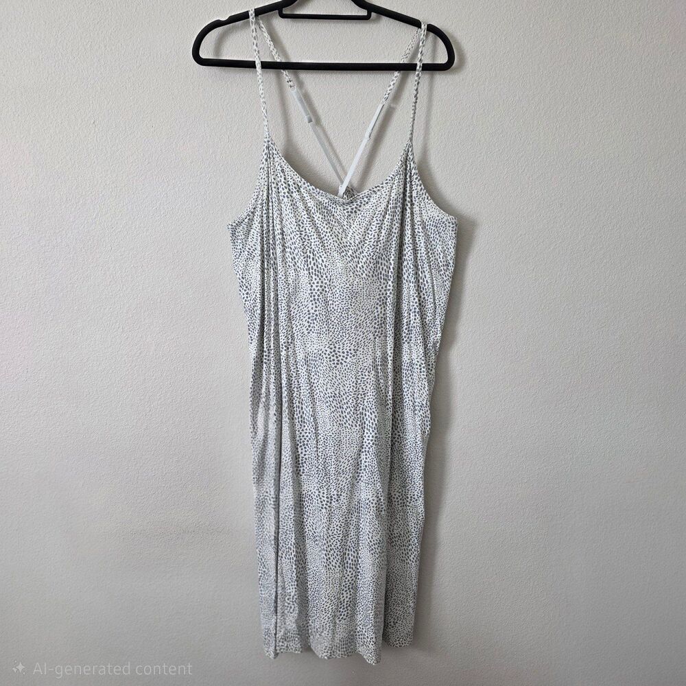 Pact Abstract Print Midi Dress with Adjustable Raceback Straps Size XXL